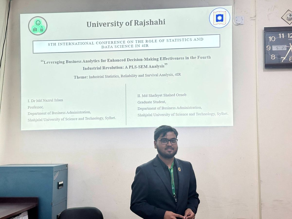 Presenting at University of Rajshahi